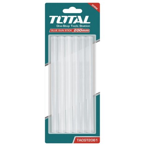 6 STICK COLLA A CALDO RICARICA PISTOLA 20cm RESINA DI PETROLIO TOTAL