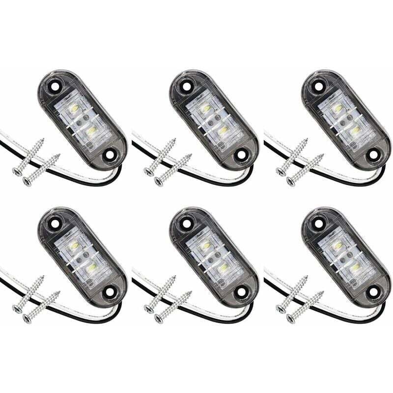 Image of 6 stücke led Seite Marker Lichter für Auto Anhänger rv Caravan Fahrrad Motor