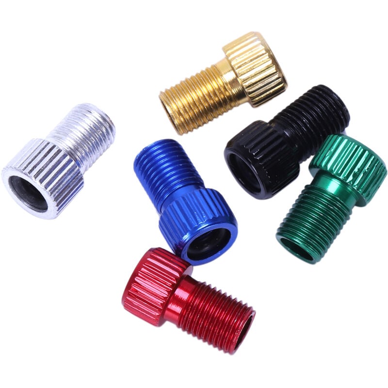 Image of 6 Stücke Legierung Adapter Presta Zu Schrader Ventil Konverter Fahrrad Reifen