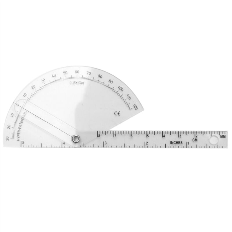 Image of 6 StüCke Spinal Lineal Finger Goniometer Winkelmesser Multi-Lineal 180/360 Grad Messwerkzeug
