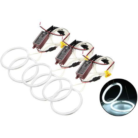 6 Stück Auto-Frontscheinwerfer Ultra Angel Eyes Ccfl Halo-Ring für 159 2005 2006 2007 2008 2009 2010 2011