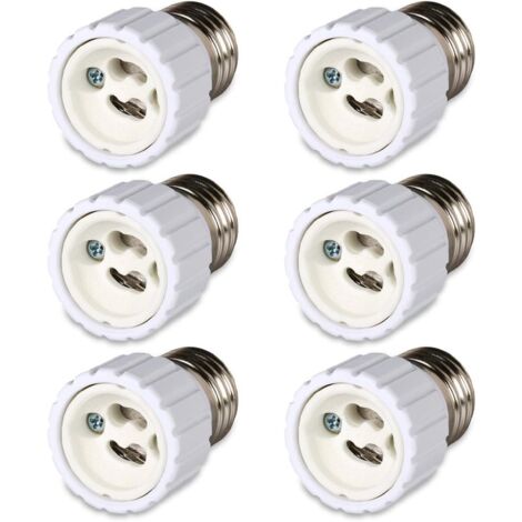 6 Stück E27 Bajonettfassung auf GU10 Fassung Konverter, 220 auf 240 V [Energieklasse A]