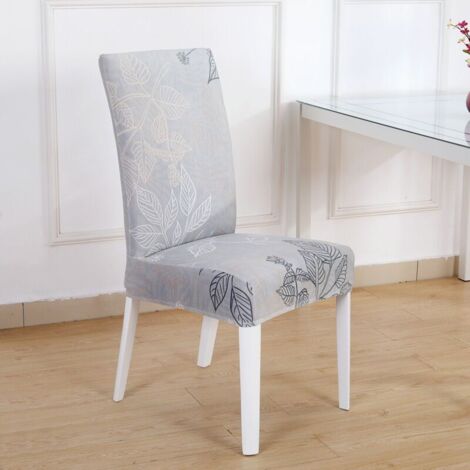 6 Stück elastische Stuhlhussen für Esszimmerstühle, universelle bedruckte Stuhlhussen, rutschfeste Stuhlhussen für Zuhause, Hotel, Restaurant – Qiushui Yiren