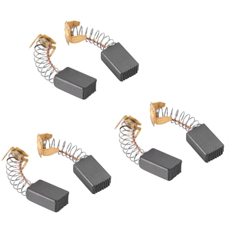 Image of 6 Stueck Elektromotor Bohren Kohlebursten 15 x 9 x 6 mm