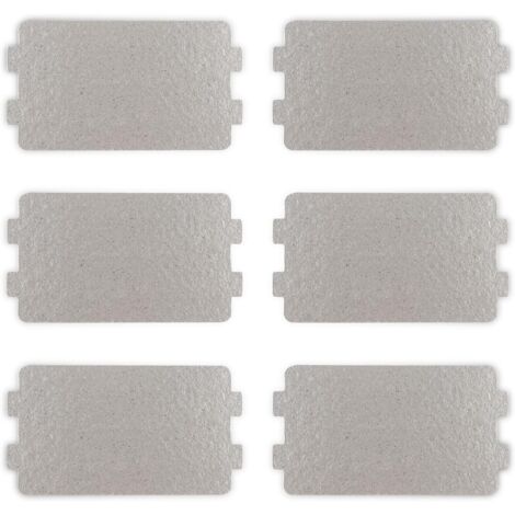 6 Stück Glimmerplatten-Mikrowellenleiterschutz, Glimmerplatten 6,4 × 11,7 cm, Mikrowellen-Glimmerplatten-Ersatz-Reparaturzubehör