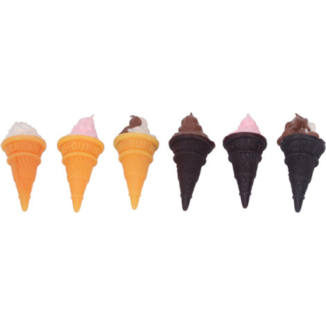 6 Stück Mini-Eiscreme-Deko für Puppenhäuser – süße Partydekoration zum Selbermachen