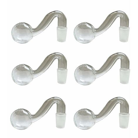 6 Stück Öllampenbrenner, Glastrichter für Wissenschaft und Laborexperimente (14 mm/0,56 Zoll)