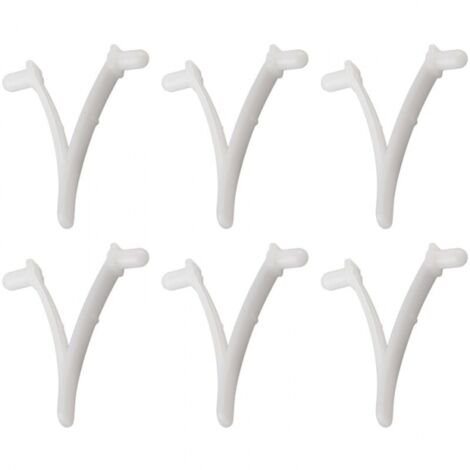 6 Stück Pool Supply Butterfly V-Clip für Pool-Spa-Bürste, Laubharke, Laubskimmer, Vakuumkopf