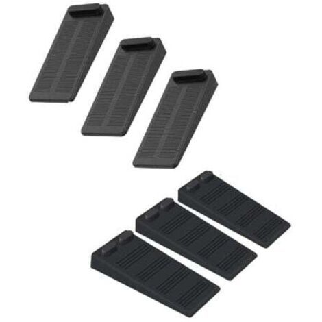 6 Stück Türstopper aus weichem Gummi, höhenverstellbar, rutschfest, ungiftig, geruchlos, schützt Böden und Wände, für Teppich, Beton, Parkett
