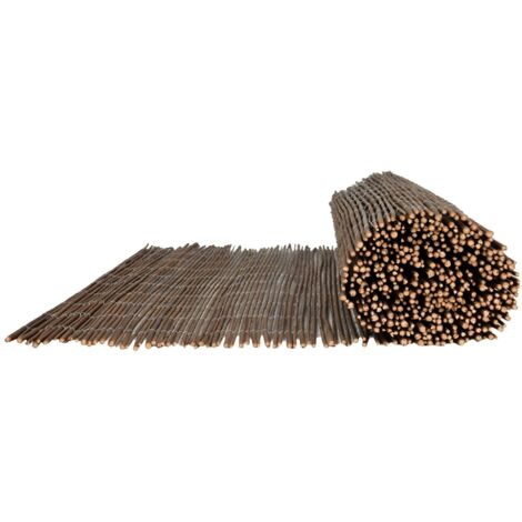 6 Stück Weidenmatte 150x50cm Zaun Sichtschutz Holz für Garten Balkon Terrasse 6er Set