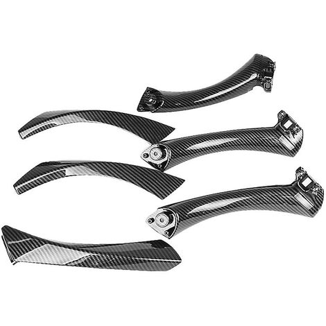 6 stücke Carbon Faser Auto Innen Türgriff Trim Pull Greifen Panel Griff Ersatz Für-E90 E91 3 serie