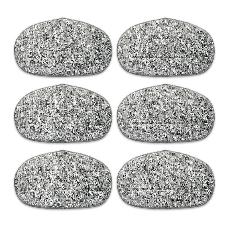 Sunxury - 6 tampons pour housse de vadrouille Leifheit CleanTenso pour nettoyage en profondeur des pores, vadrouille à vapeur avec dessous velcro,