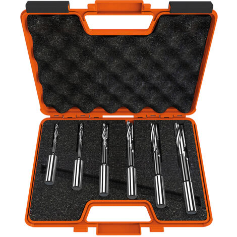 6-TEILIGE SPIRALLANGLOCHBOHRERSETS