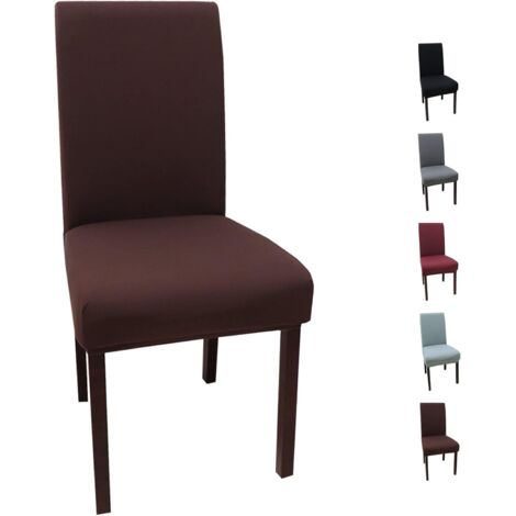 6-teiliger moderner elastischer Esszimmerstuhlbezug, waschbar, abnehmbar