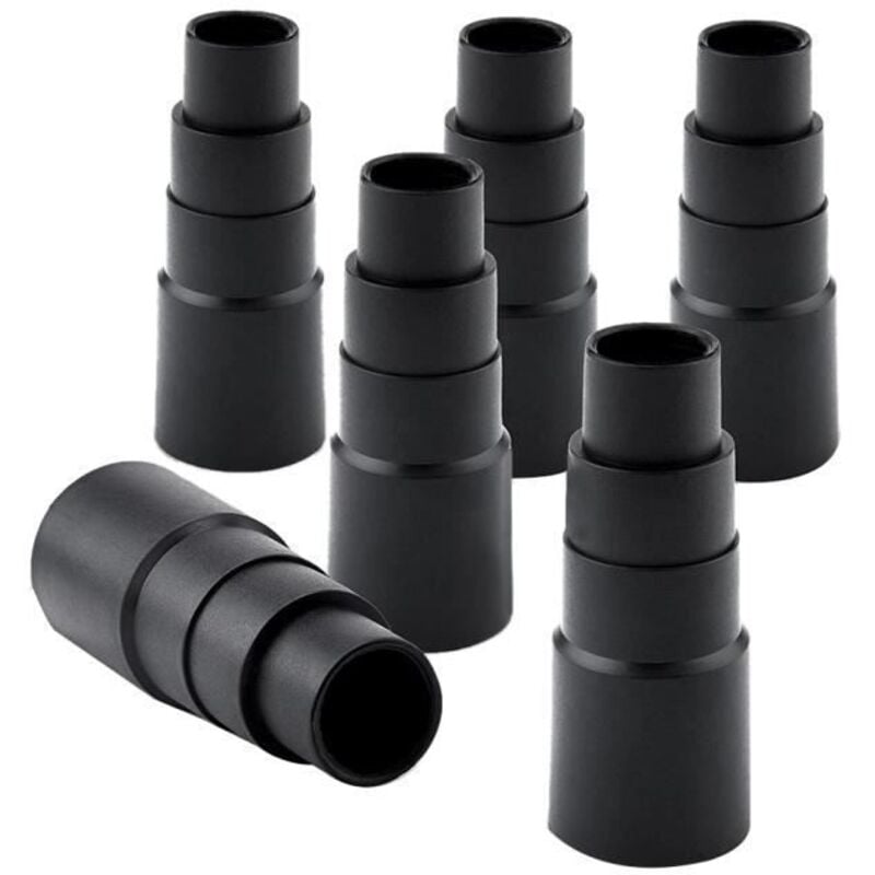 Image of 6-teiliger Schlauchadapter für Staubsauger, Reduzierrohr für Staubabsauggeräte, Staubsaugerzubehör