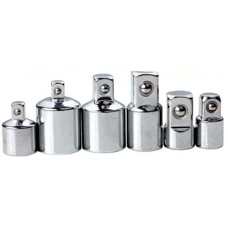 Image of SNQ - 6-teiliger Steckschlüsselsatz Adaptersatz 1/4 3/8 1/2 auf 3/4 Zoll l&h Tools--