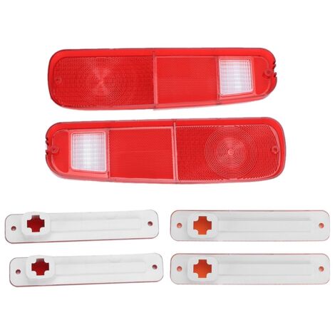 6-teiliges ABS-Rückleuchten-Set mit Seitenabweisern für Ford Econoline Van 75-91, F-150, F250, Bronco