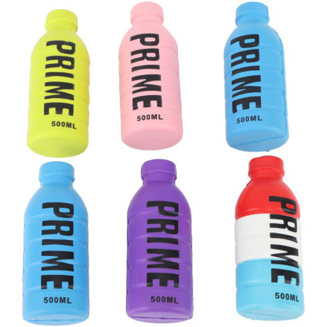 6-teiliges Anti-Stress-Spielzeugset: Bunte Wasserflasche aus PU-Schaum, weiches Quetschspielzeug mit hoher Elastizität zur Entspannung