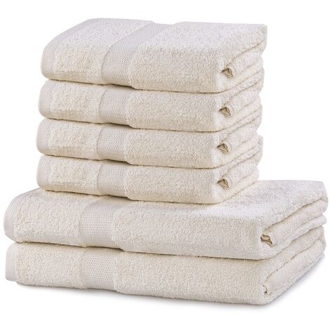 6-teiliges Badetuchset aus Baumwolle