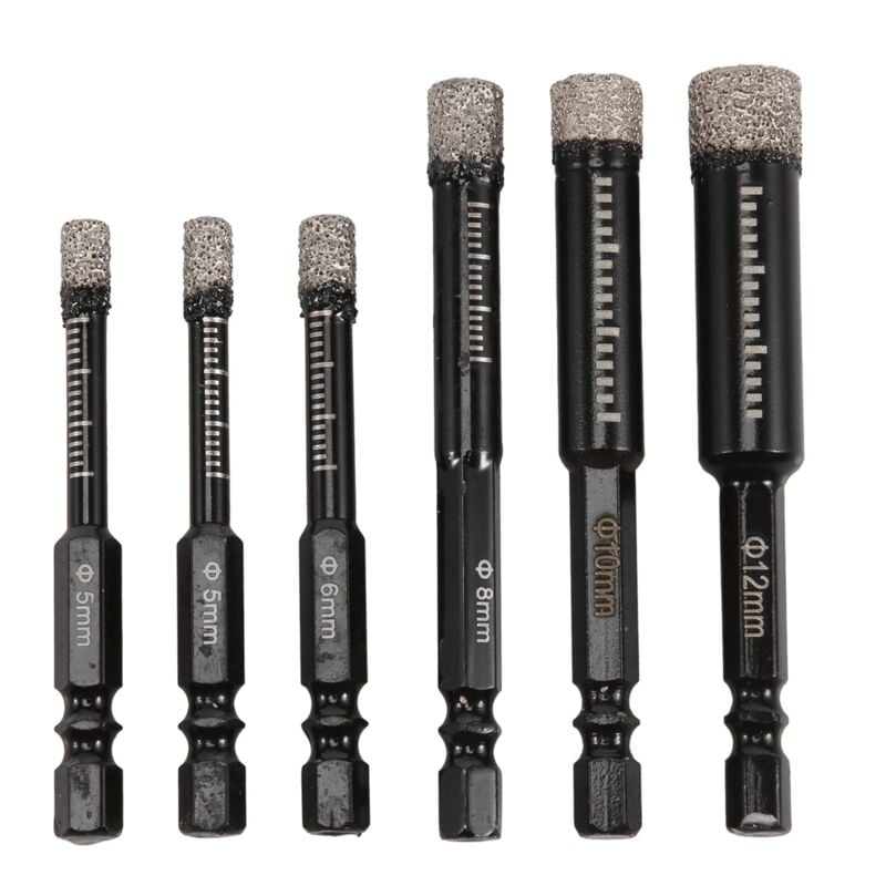 Image of 6-teiliges Bohrerset für Keramik 5/6/8/10/12 mm