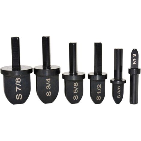 6-teiliges Crimp-Bohrer-Set mit Bits 1/4 Zoll, 3/8 Zoll, 1/2 Zoll, 5/8 Zoll, 3/4 Zoll, 7/8 Zoll, Kupferrohr-Expander für Schraubendreher, Multifunktions-Crimpwerkzeug für Kupferrohr, tragbarer Lagerst