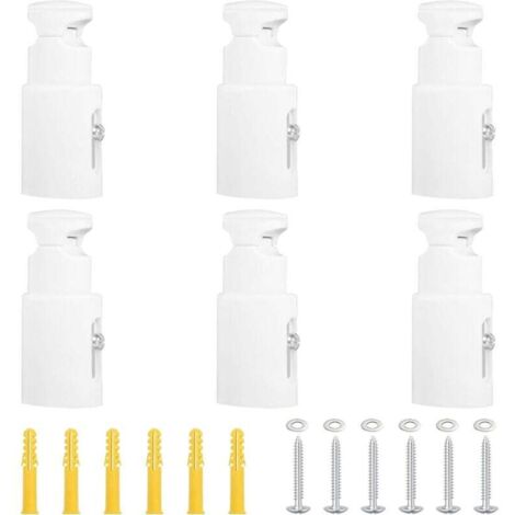 6-teiliges Handtuchhalter-Set, Heizkörperhalterung aus Gusseisen, verstellbare Heizkörperhalterung, geeignet für gerade oder gebogene Badezimmerheizkörper