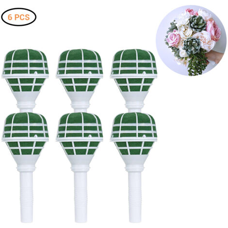 6-teiliges Set leichter Schaumstoff-Blumenstraußhalter für DIY-Blumenarrangements und Hochzeitsaccessoires