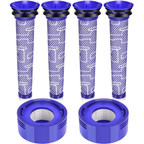 6-teiliges Set: Motorhead-Ersatzfilter für Dyson V7 V8 Animal Plus Extra Absolute Fluffy