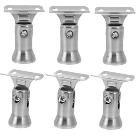 6-teiliges Set Treppengeländerhalterungen, Treppengeländerstützen, Wandmontierte Geländerhalterungen, Handlaufhalterungen, Armlehnen C