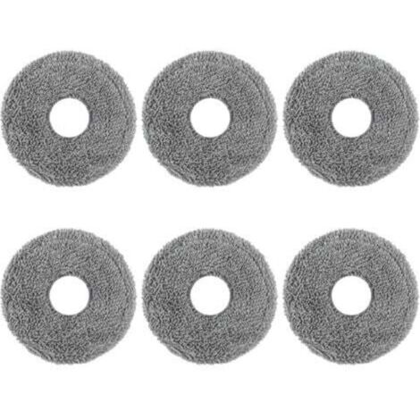 6-teiliges Set Wischmopp-Pads, Tücher und Reinigungstücher, kompatibel mit Dreame L10 Ultra / L10S Pro / L10S Ultra / L10S Pro Ultra Heat / L10 Prime / L20 Ultra / X40 Ultra / Xiaomi X10+ / X20+