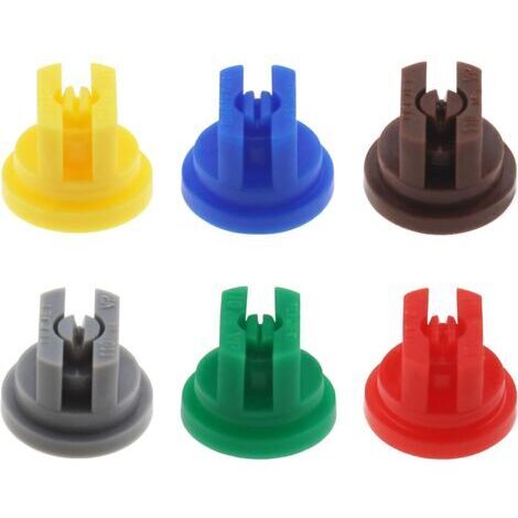 6-teiliges Sprühdüsen-Set, 110-Grad-Flachstrahl, 0,15–0,6 mm Porengröße zur Unkrautbekämpfung