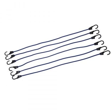 6 tendeurs 8x900mm avec crochets SILVERLINE