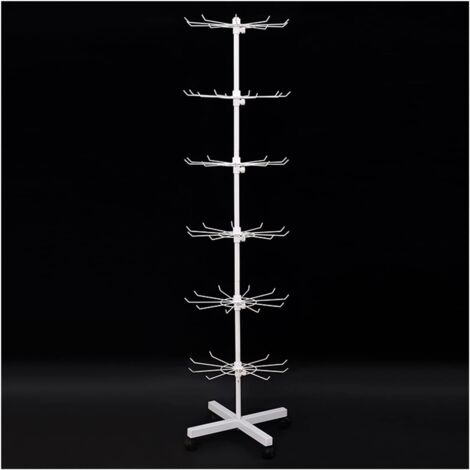 6 Tier Retail Display Stands, Rotating Jewelry Display Stand, Rotating Display Stand, Movable Tree Jewelry Towers, Keychain, Socks, Ring Storage Holder