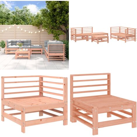 6-tlg. Garten-Lounge-Set Massivholz Douglasie - Gartensofa - Loungemöbel - Gartenmöbel - Douglasie Möbel - Holzmöbel - Home & Living