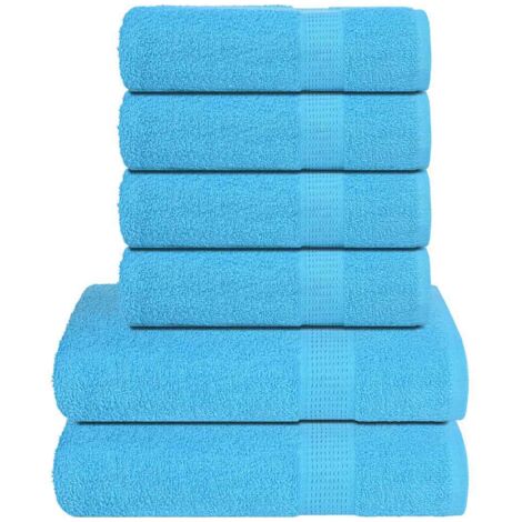 6-tlg. Handtuch-Set FROGN Türkis 360 g/m²