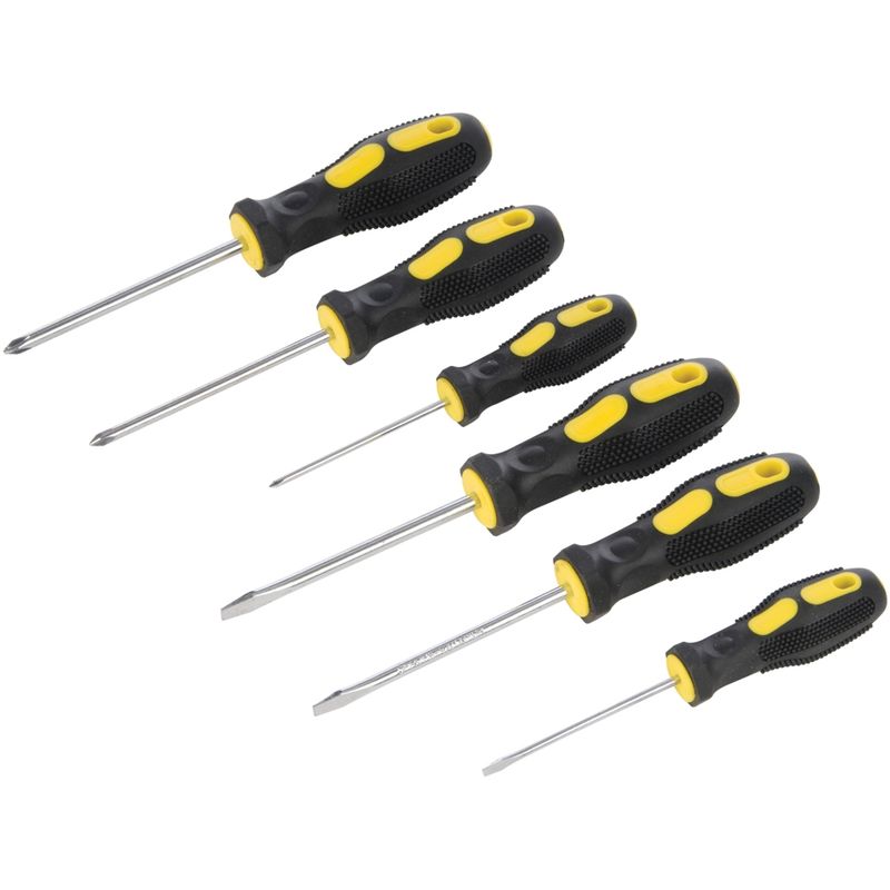 Silverline - jeu de 6 tournevis assortis 6 pcs 546524