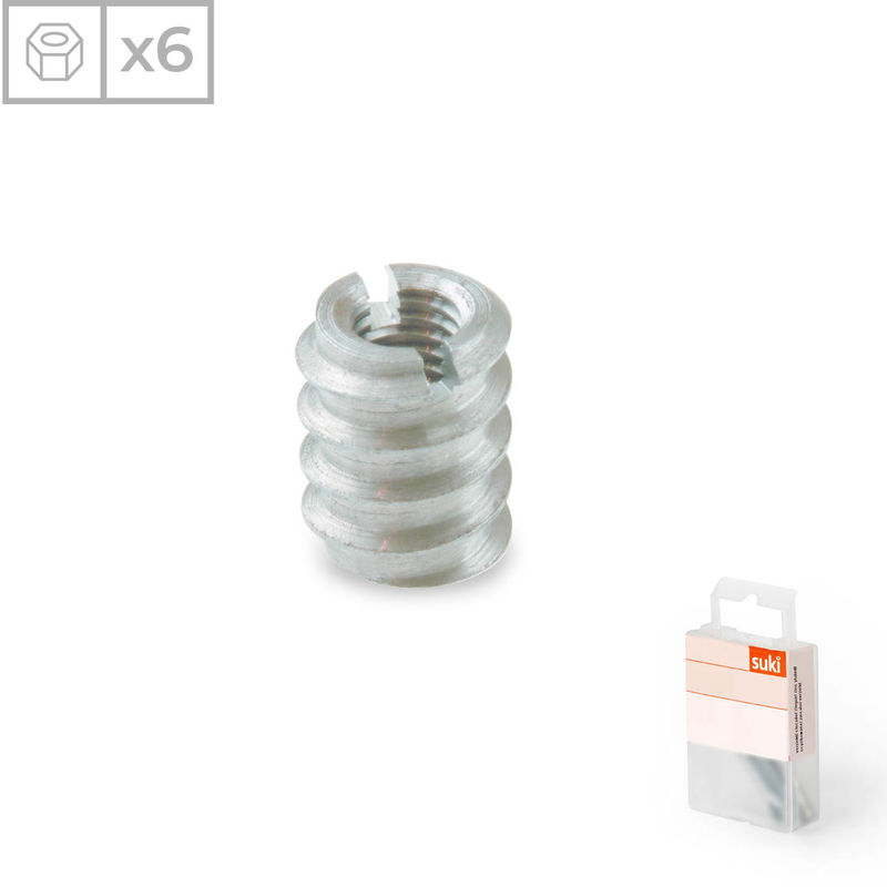 

Pack 6 Tuercas | Fabricado en Acero Pulido | Métrica: 6 | Material de Alta Resistencia