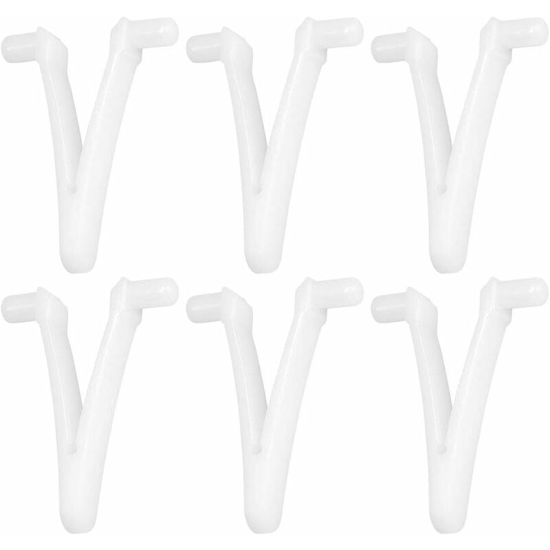 Lycxames - 6 Uds Suministro De Piscina Mariposa V Clip Para Piscina Cepillo De Spa Rastrillo De Hojas Cabezal De Vacío Para Limpieza De Piscinas