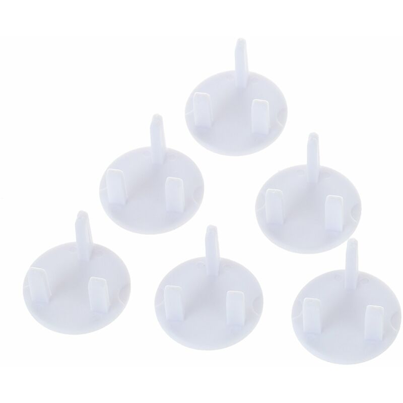 

6 Unids / pack Cubiertas de Enchufes de Salida Tipo de Reino Unido Cubierta de Enchufe de Seguridad Protector Electrico Tapas de Seguridad para