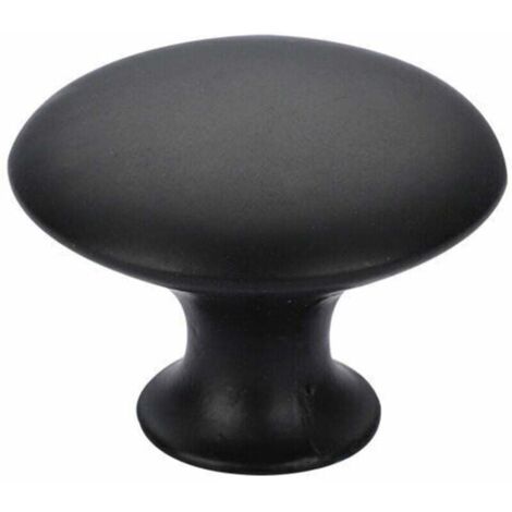 6 unità Pomelli per mobili neri Pomelli per mobili rotondi Pomelli per maniglie per mobili, Pomelli per mobili da cucina Pomelli per cassetti solidi 3022 cm Nero