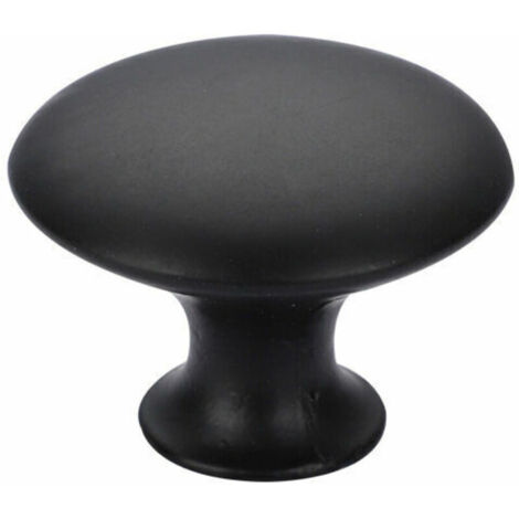 6 Unités Bouton de Meuble Noir Boutons de Meuble Ronds Bouton Poignee de Meuble, Boutons Placard Cuisine Boutons D'armoire à Tiroirs Solides 3022cm Noir