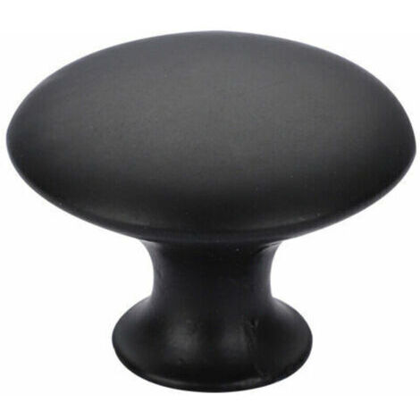 6 Unités Bouton de Meuble Noir Boutons de Meuble Ronds Bouton Poignee de Meuble, Boutons Placard Cuisine Boutons D'armoire à Tiroirs Solides 3022cm Noir