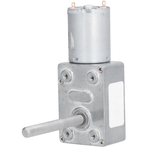 6-V-Gleichstrom-Getriebemotor mit 90 U/min, selbsthemmendem Schneckengetriebe, M6-Gewinde, 50 mm Wellenlänge