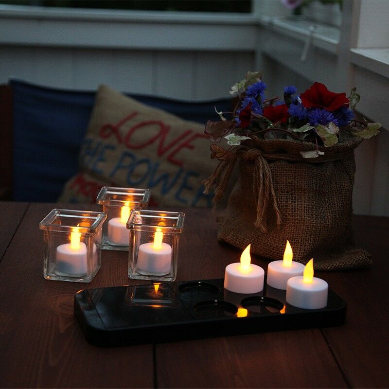 

6 velas y cargador solar