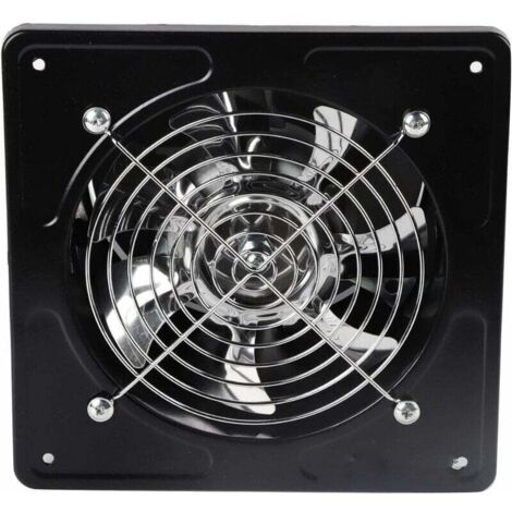 6" Ventilateur Extracteur D'Air Diamètre Du Trou De Perçage 150Mm Extracteur D'Air 40W Ventilateur D'Extraction Mural Pour Cuisine Salle De Bain(Black)
