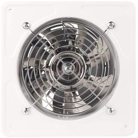 6" Ventilateur Extracteur D'air Diamètre du Trou de Perçage 150mm Extracteur D'air 40W Ventilateur D'extraction Mural Pour Cuisine Salle de Bain(White)