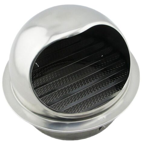 6 Ventilation Grille Grille d'aération ronde en acier inoxydable 304 - Rond Grille de Ventilation pour pot d'échappement de mur extérieur, air frais, hotte d'échappement (160 mm) - Bluedeer