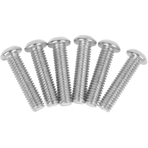 6 Vis à tête hexagonale pour chevalet de guitare électrique ou basse, argentées, accessoires d'instrument de musique