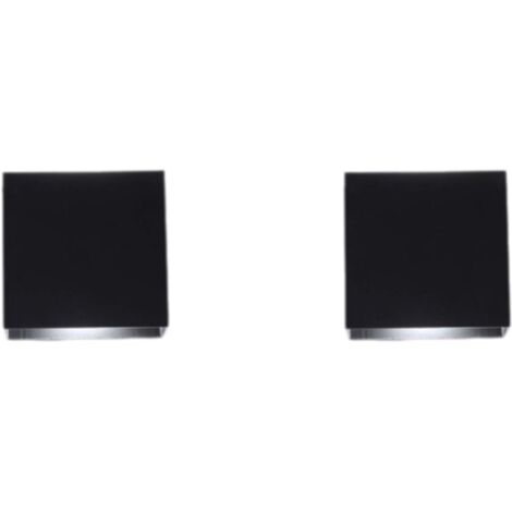 6-W-LED-Wandleuchte für den Innenbereich, nach oben und unten gerichtet, modernes Design, Aluminium, für Wohnzimmer, Schlafzimmer, Badezimmer, Küche, Esszimmer, Kaltweiß, Schwarz, 2er-Set