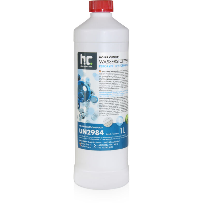 Höfer Chemie Gmbh - Höfer Chemie Péroxyde d'hydrogène 11,9 % Höfer Chemie® en bouteille de 1 l 1 l (en)